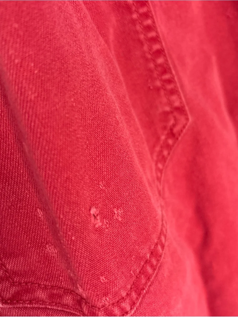 Levi's Red Cotton Button-Up Shirt Jacket Vintage - Picture 7 of 10